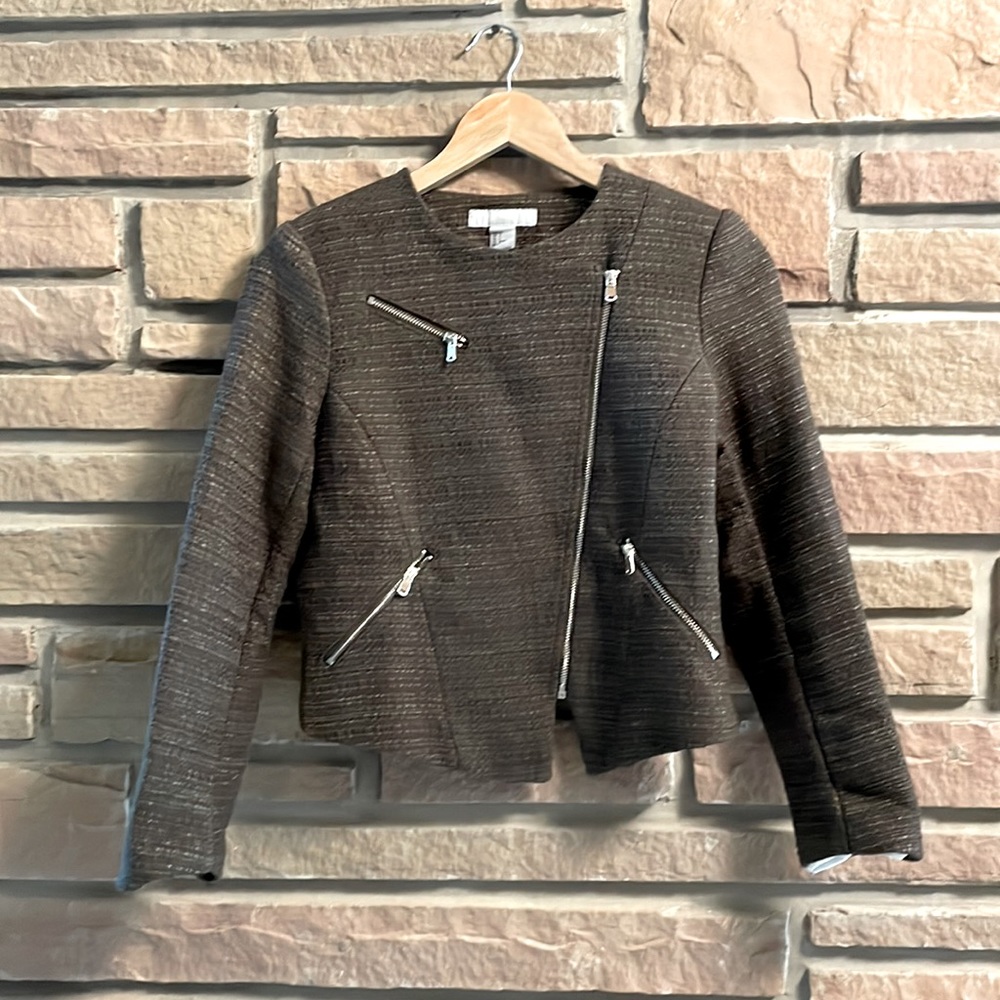 H&M Tweed Moto Jacket